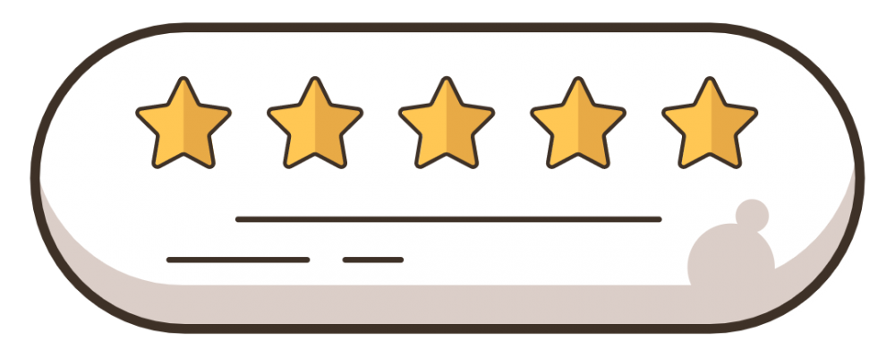 five stars rating